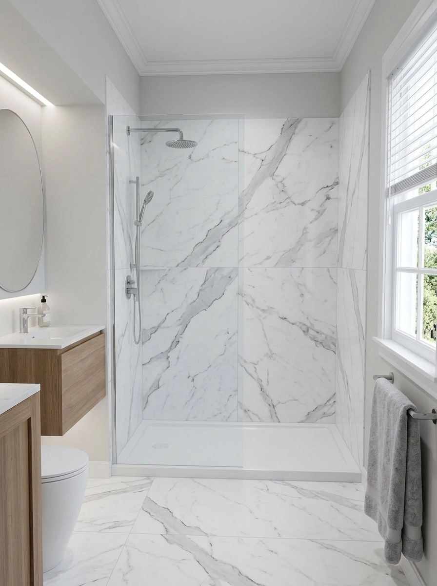 Minimalism Bathroom design — interior photo by GenRoom AI