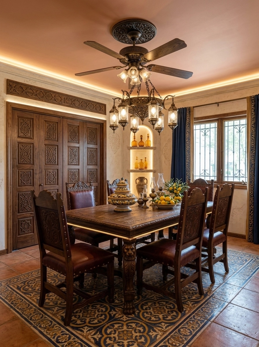 Interior design in Mediterranean style — dining_room by GenRoom AI