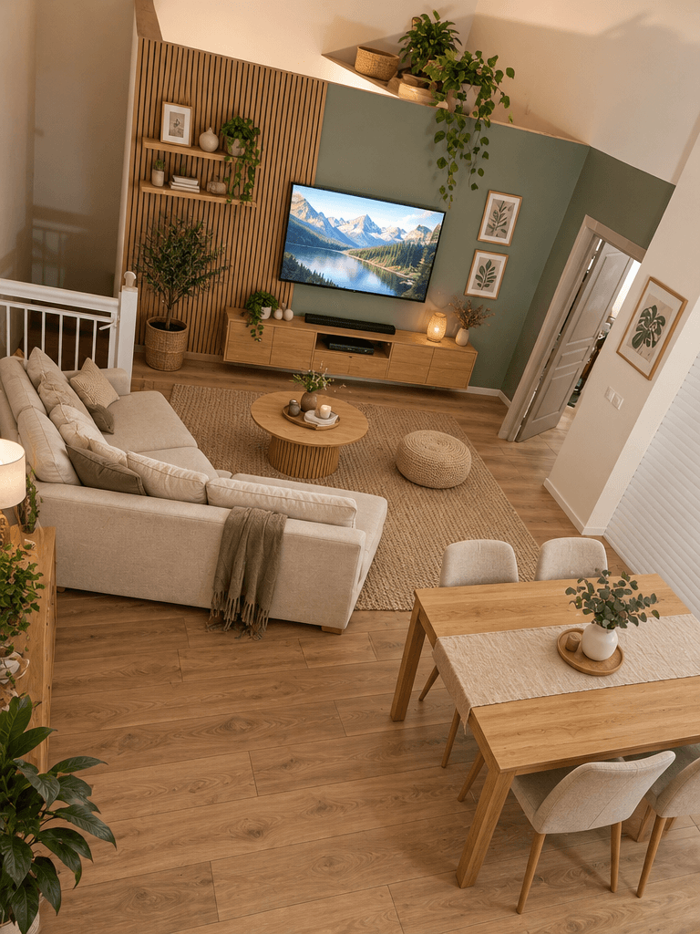 Interior design in Scandinavian style — Living Room by GenRoom AI