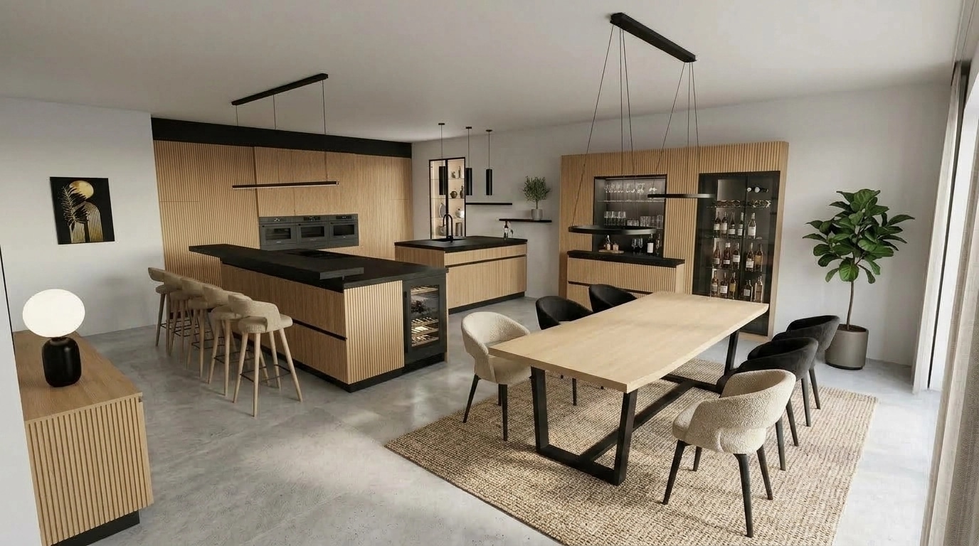 Kitchen interior in no_style style — photo by GenRoom AI