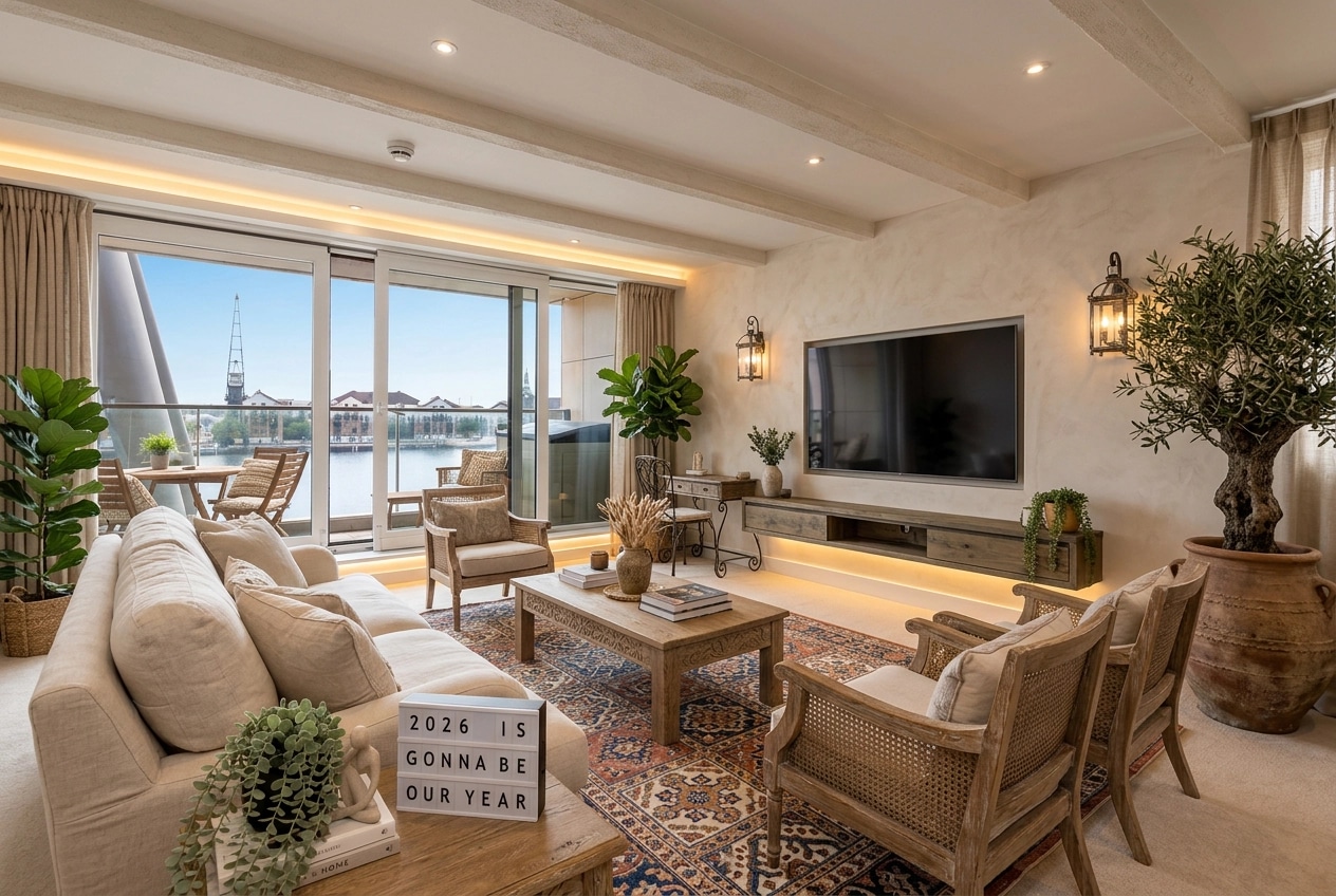 Interior design in Mediterranean style — Living Room by GenRoom AI