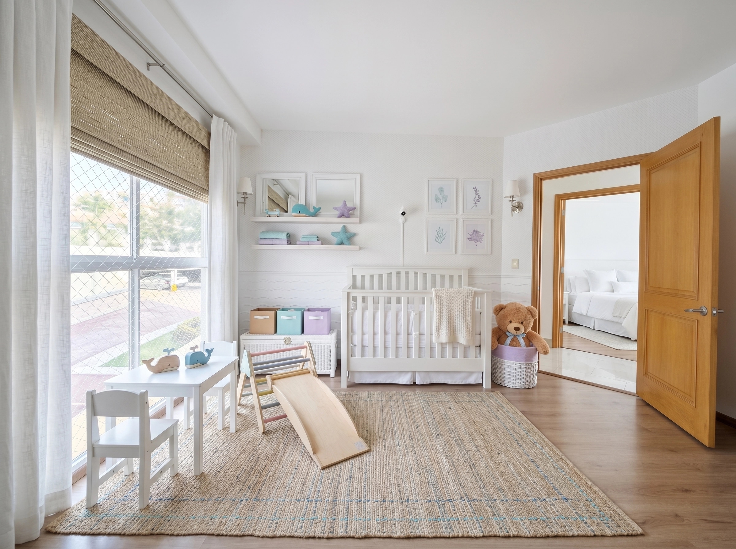 Interior design in Coastal / Hamptons style — Kids Room by GenRoom AI