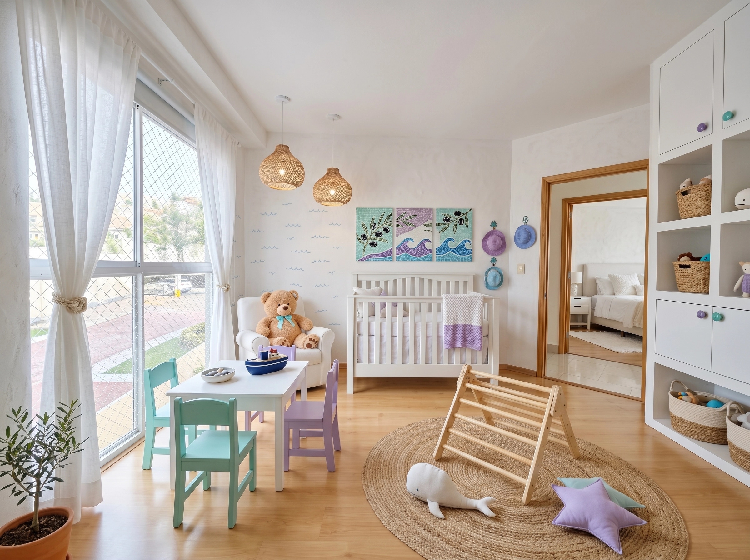 Interior design in Mediterranean style — Kids Room by GenRoom AI