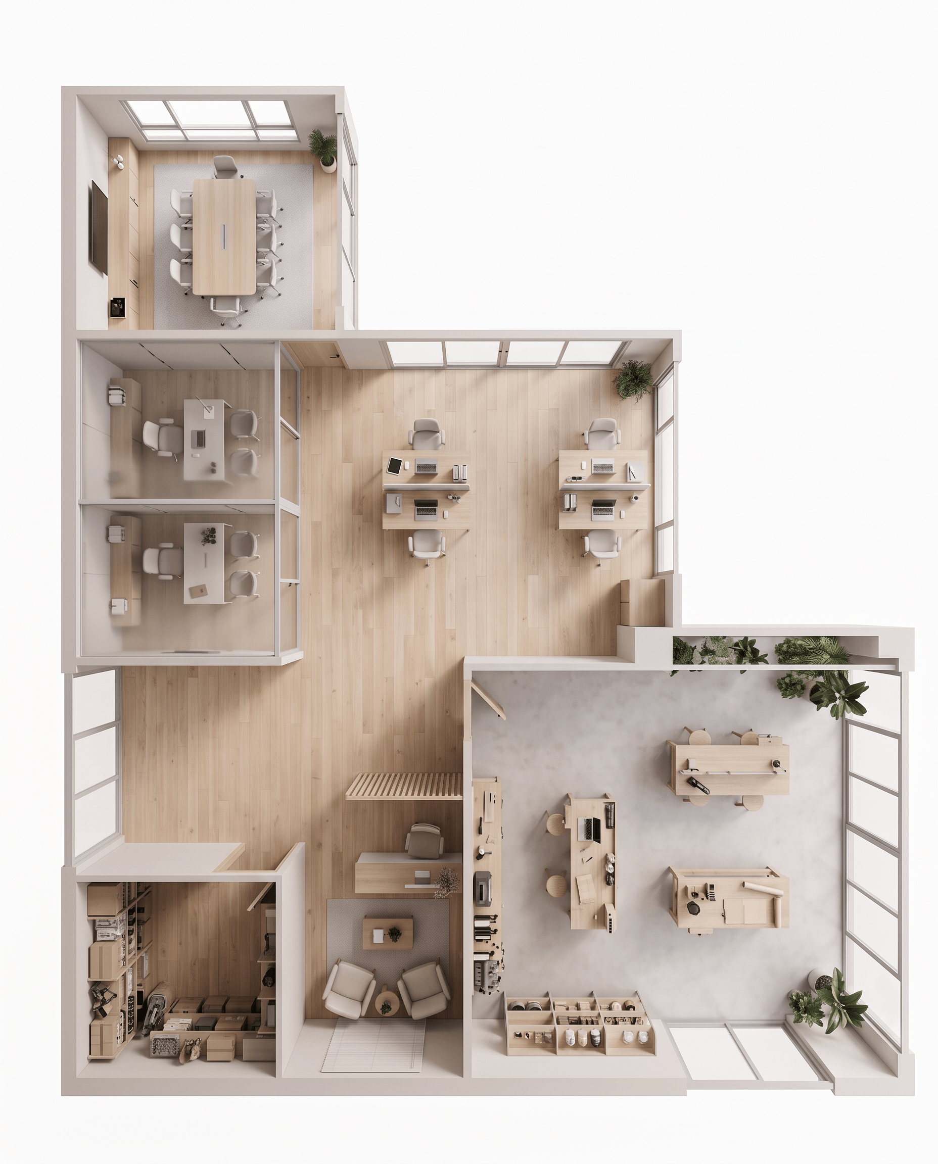 Interior design in Minimalism style — Living Room by GenRoom AI