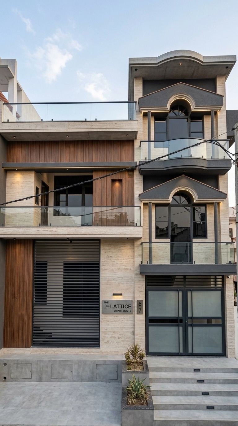 Facade design in Contemporary Facade style — Facade by GenRoom AI