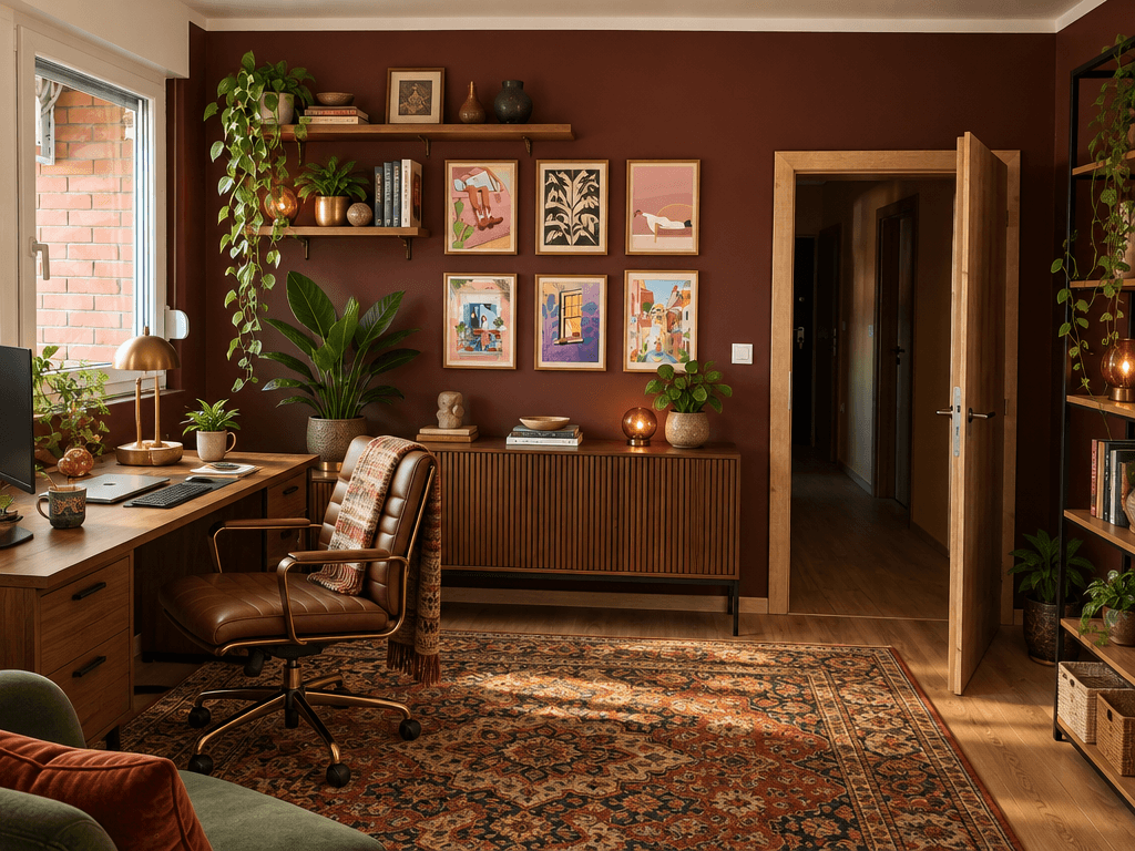 Interior design in Eclectic style — home_office by GenRoom AI