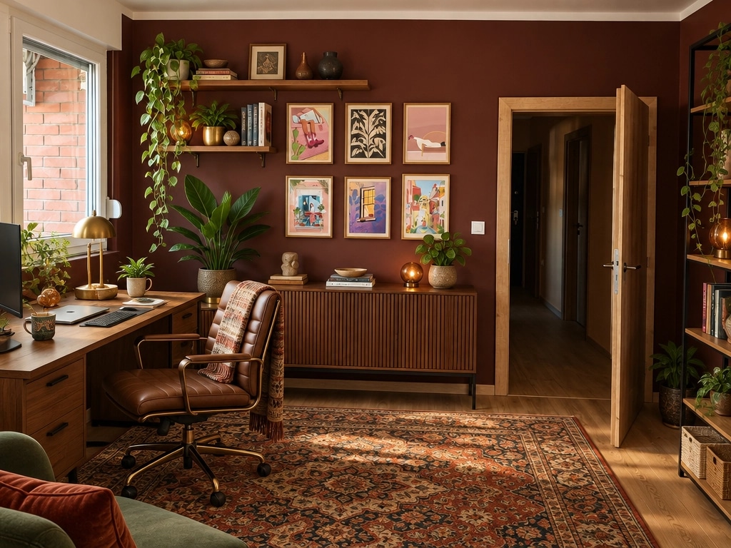 Interior design in Eclectic style — home_office by GenRoom AI