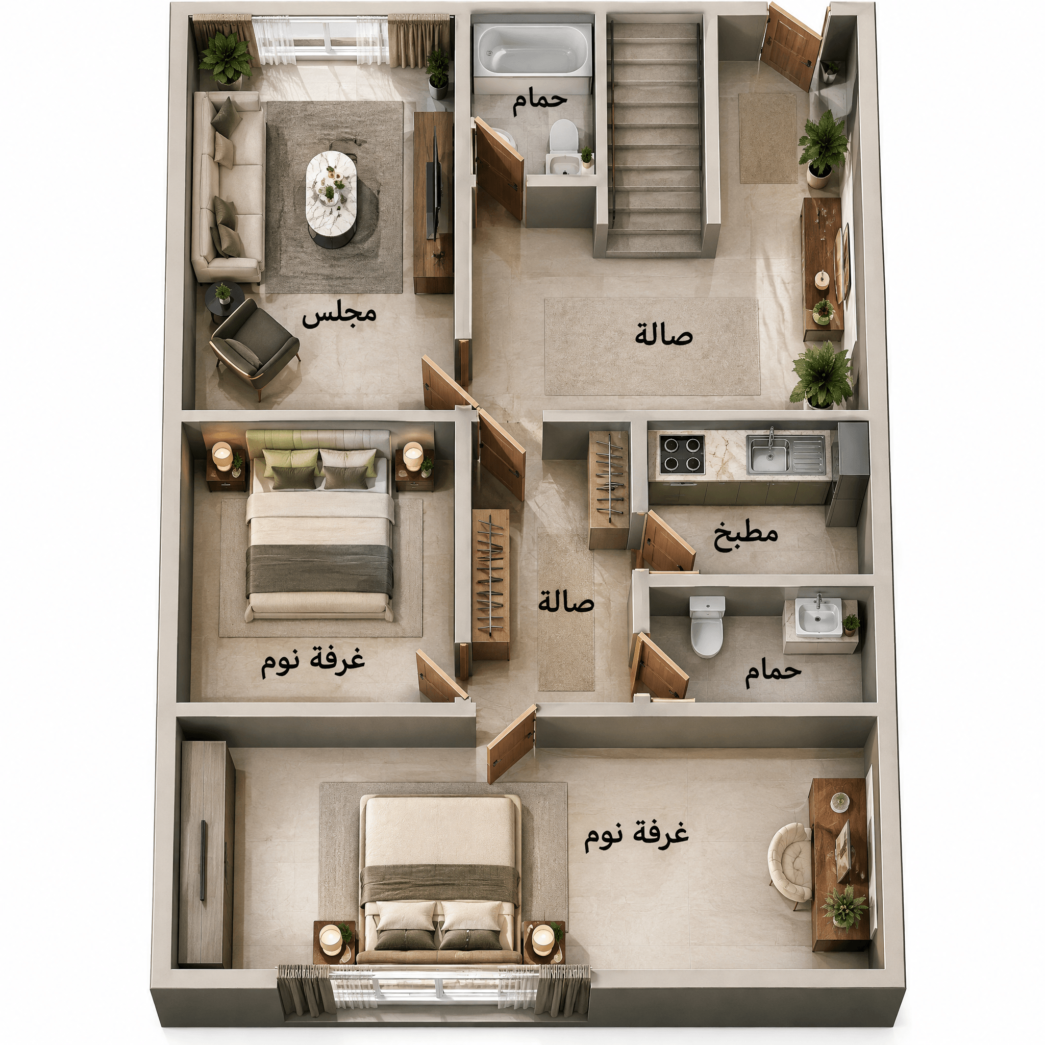 Interior design in Contemporary style — Living Room by GenRoom AI