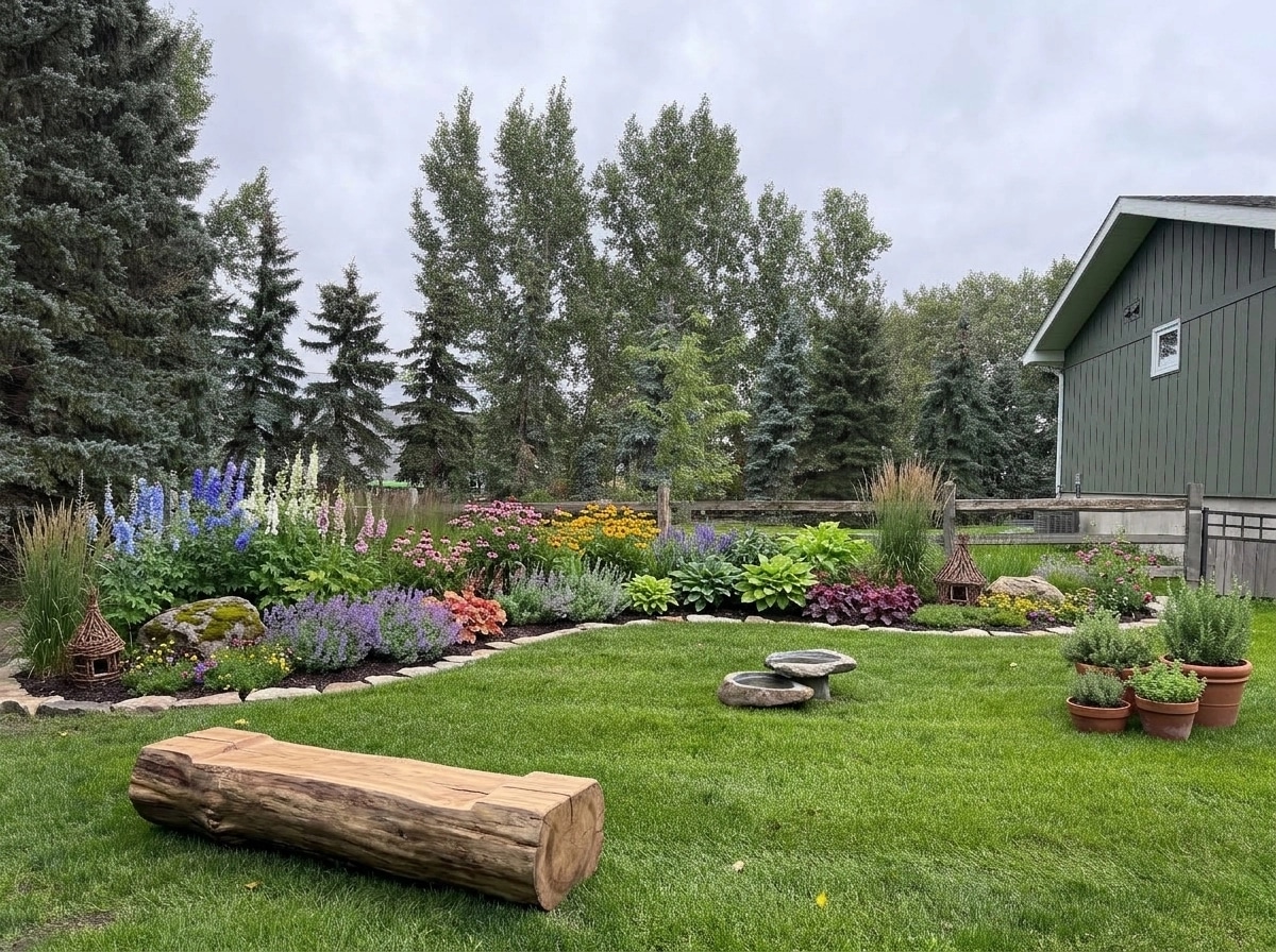 Landscape design in Eco Natural Garden style — Yard by GenRoom AI