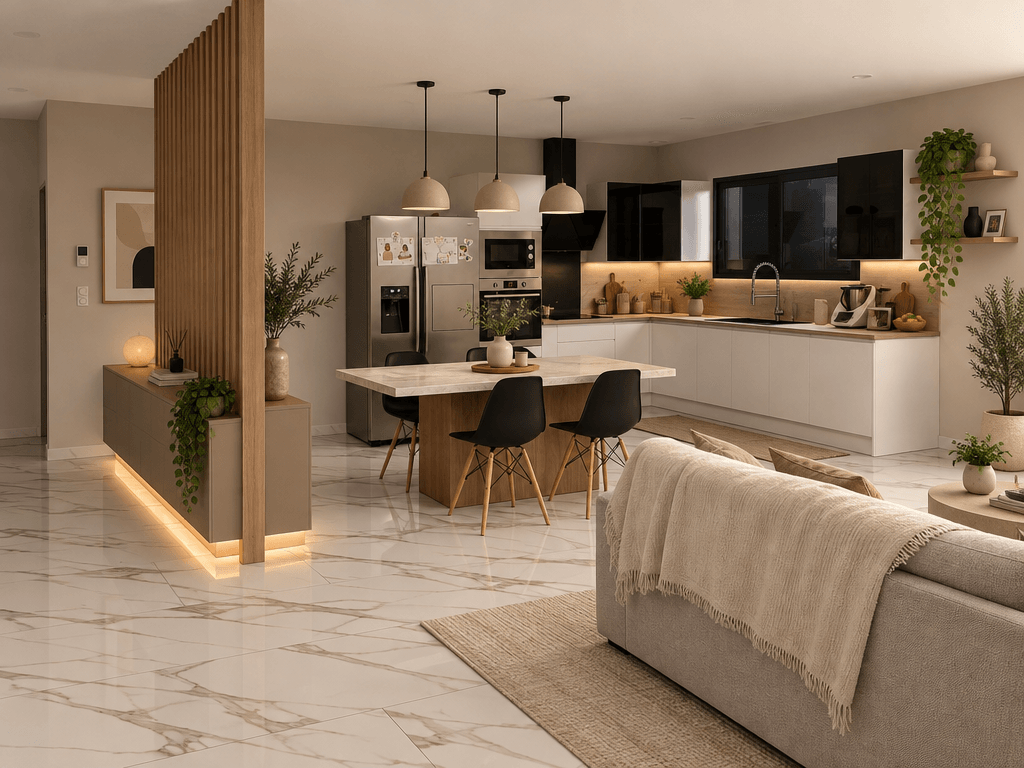 Minimalism Kitchen design — interior photo by GenRoom AI