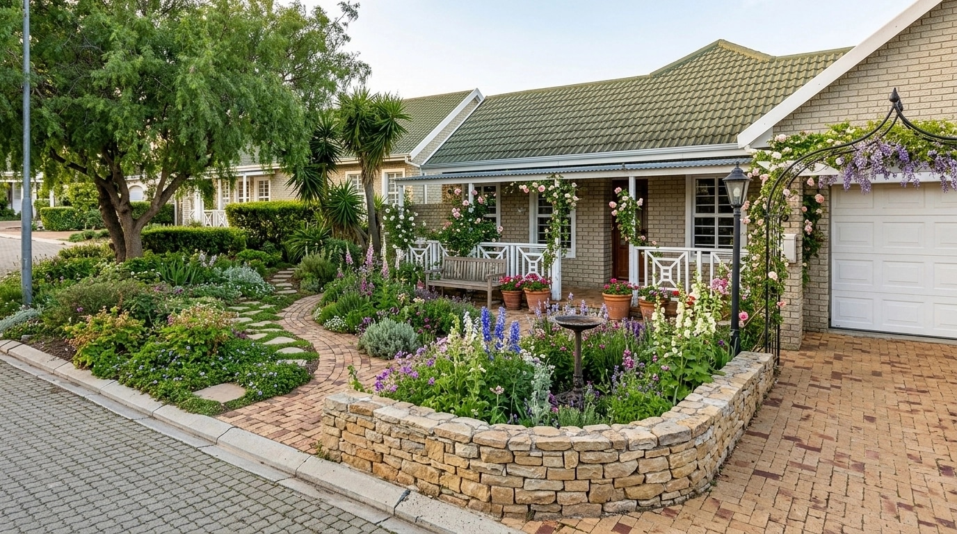 Landscape design in English Cottage Garden style — Yard by GenRoom AI