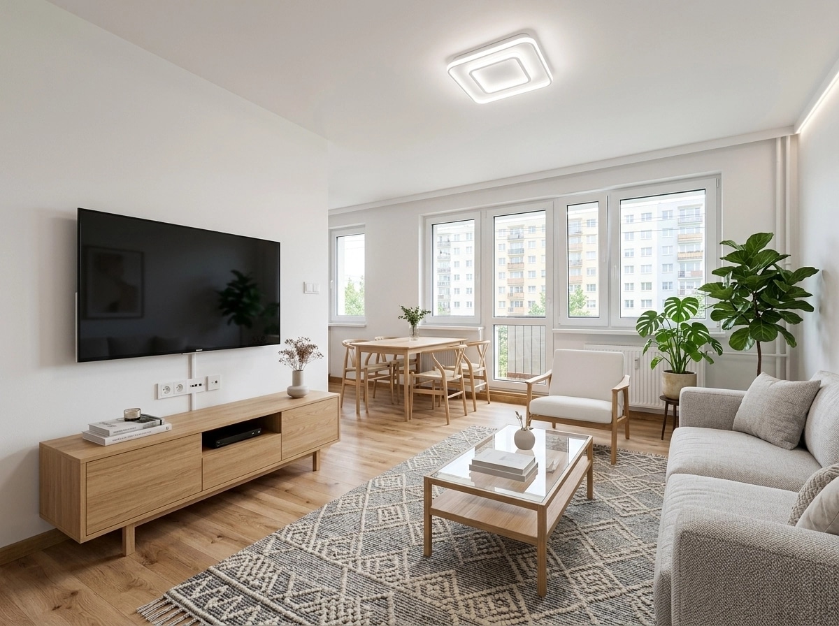 Scandinavian Living Room design — interior photo by GenRoom AI