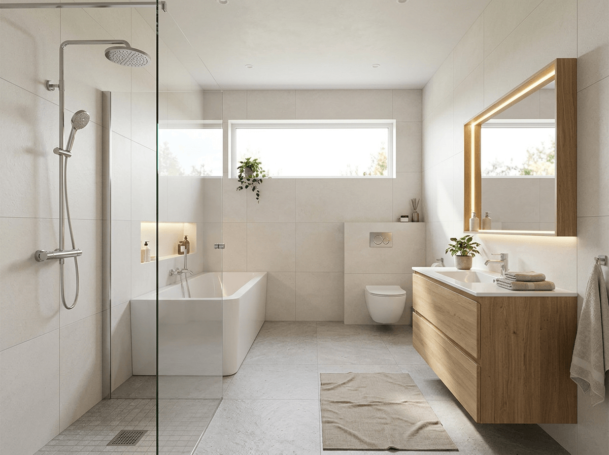 Interior design in Scandinavian style — Bathroom by GenRoom AI