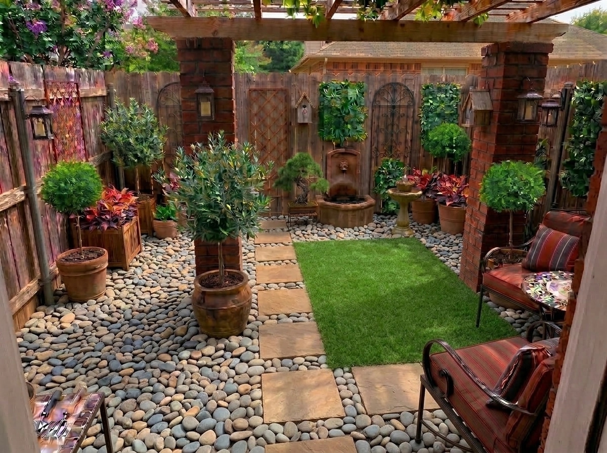 Mediterranean Yard สวน design — yard photo by GenRoom AI