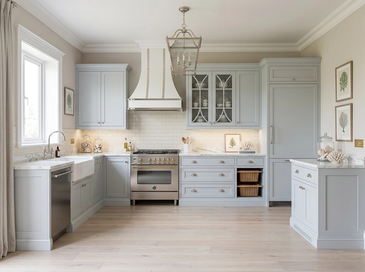 Interior design in Coastal / Hamptons style — Kitchen by GenRoom AI