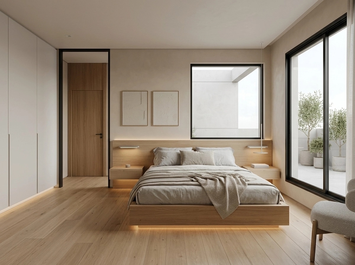 Minimalism Bedroom design — interior photo by GenRoom AI