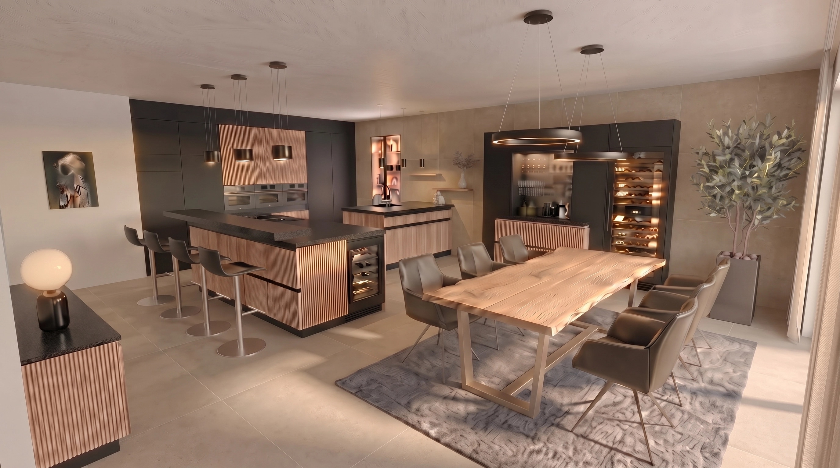 Kitchen interior in no_style style — photo by GenRoom AI