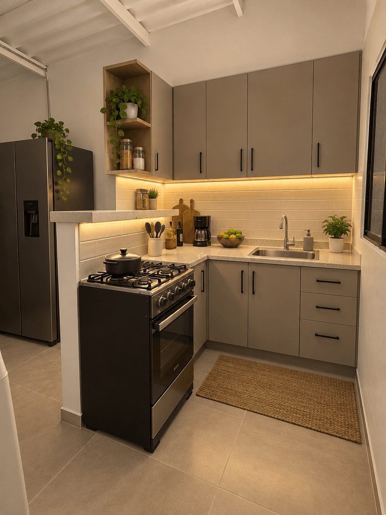 Kitchen interior in no_style style — photo by GenRoom AI