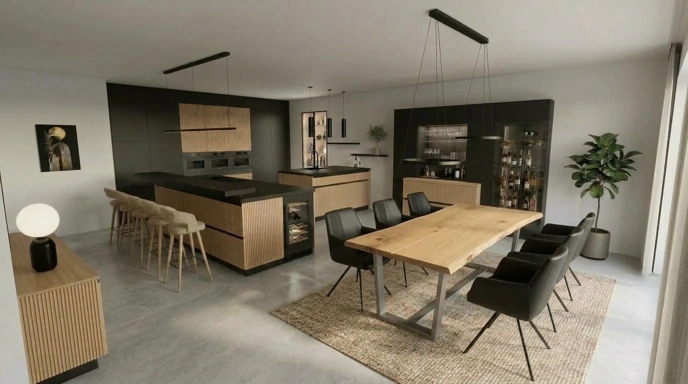 Kitchen interior in no_style style — photo by GenRoom AI