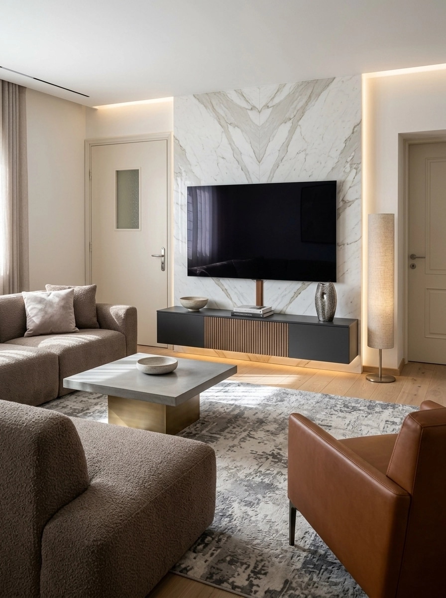 Interior design in Contemporary style — Living Room by GenRoom AI