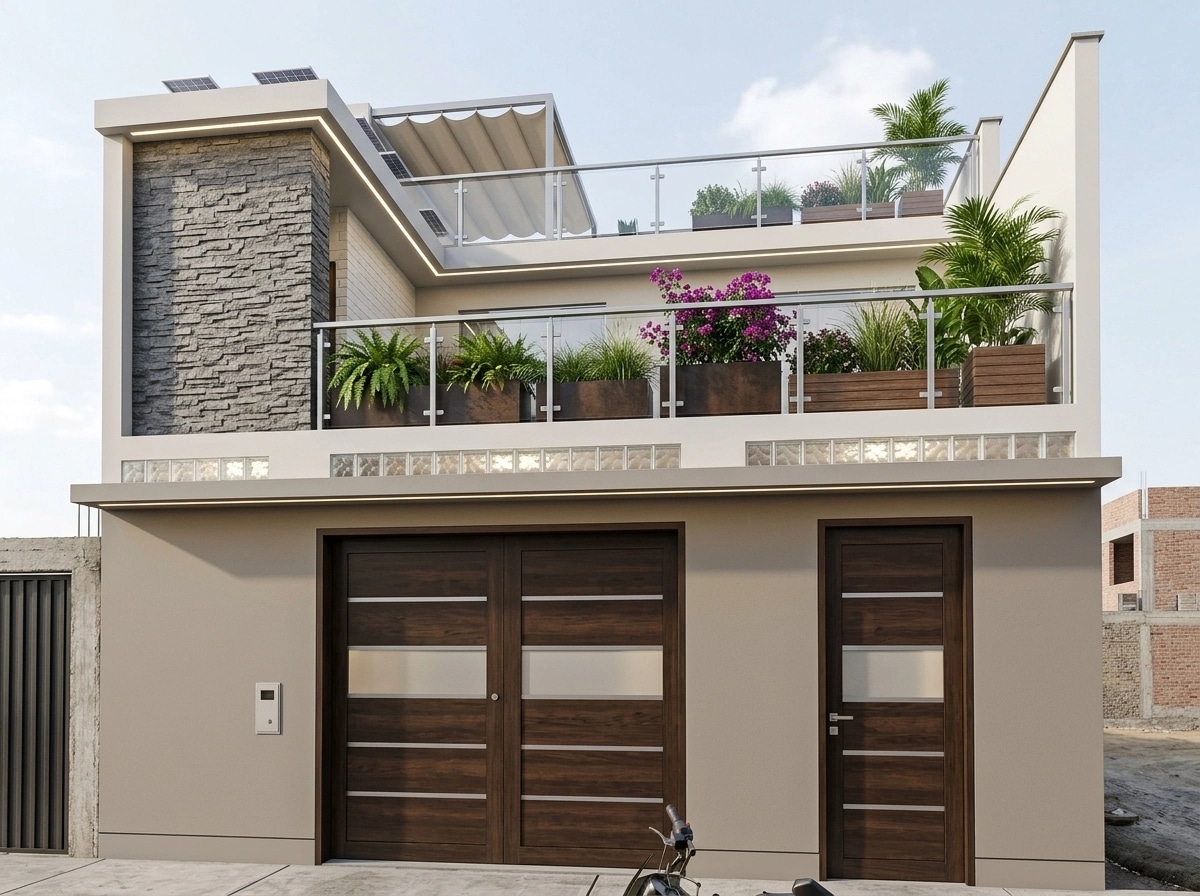 Contemporary Facade Facade design — facade photo by GenRoom AI