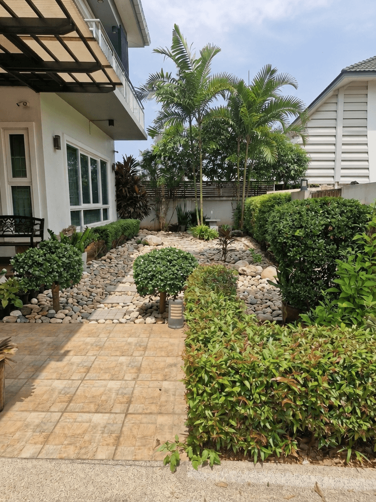 Yard design in no_style style — photo by GenRoom AI