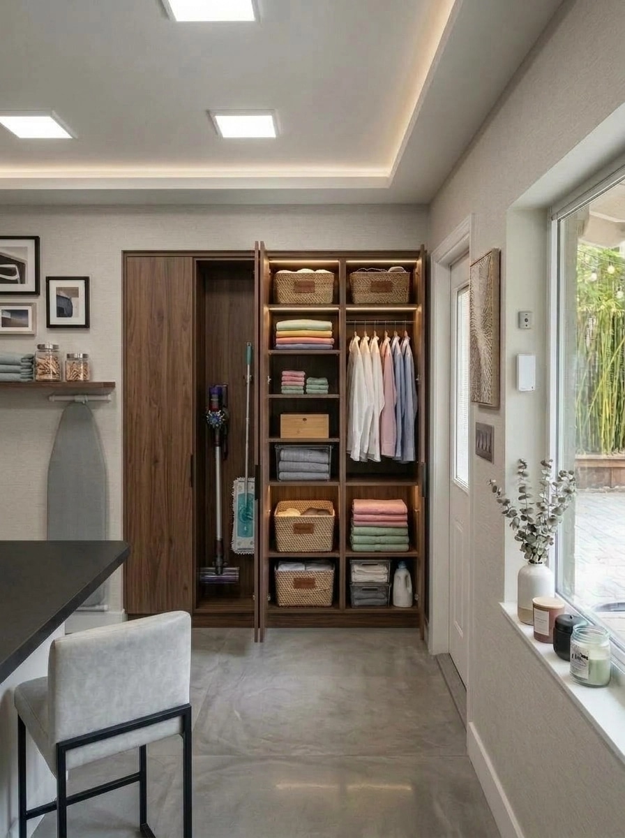 Interior design in Contemporary style — laundry by GenRoom AI