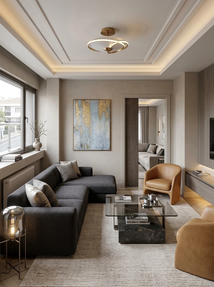 Interior design in Contemporary style — Living Room by GenRoom AI