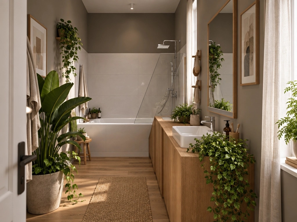 Bathroom interior in Contemporary style — photo by GenRoom AI