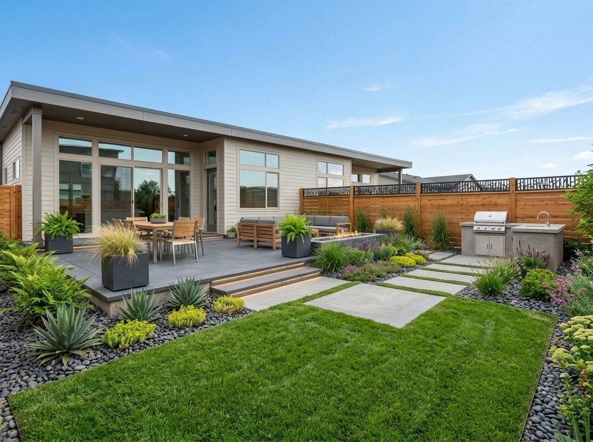 Contemporary Yard Yard design — yard photo by GenRoom AI