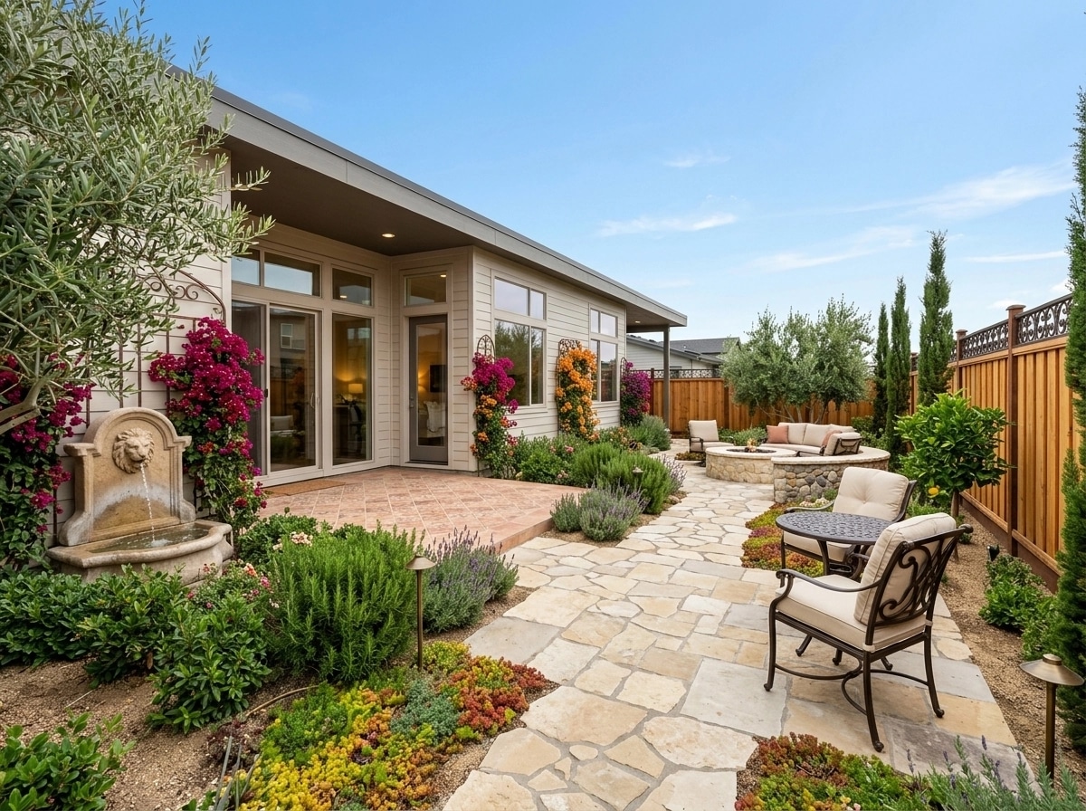 Mediterranean Yard Yard design — yard photo by GenRoom AI