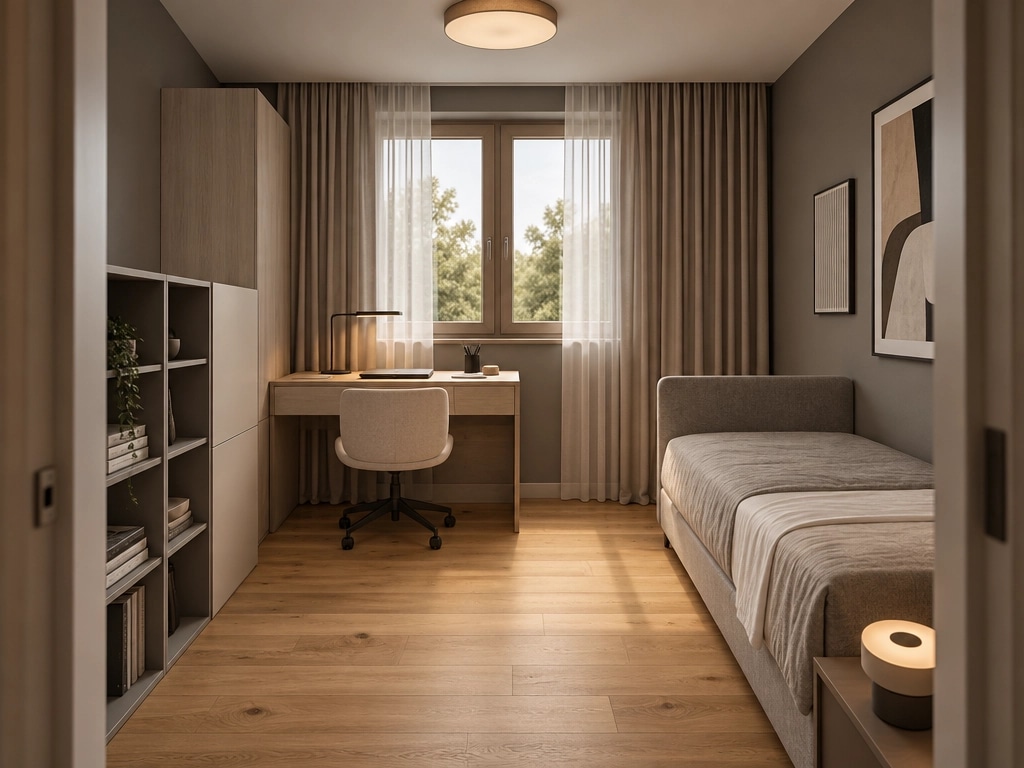 Contemporary Bedroom design — interior photo by GenRoom AI