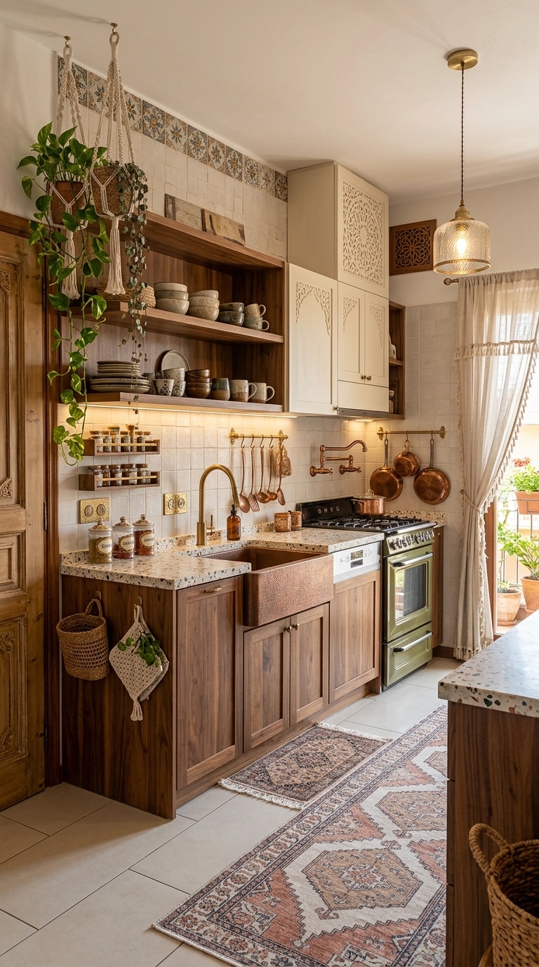 Bohemian Kitchen design — interior photo by GenRoom AI