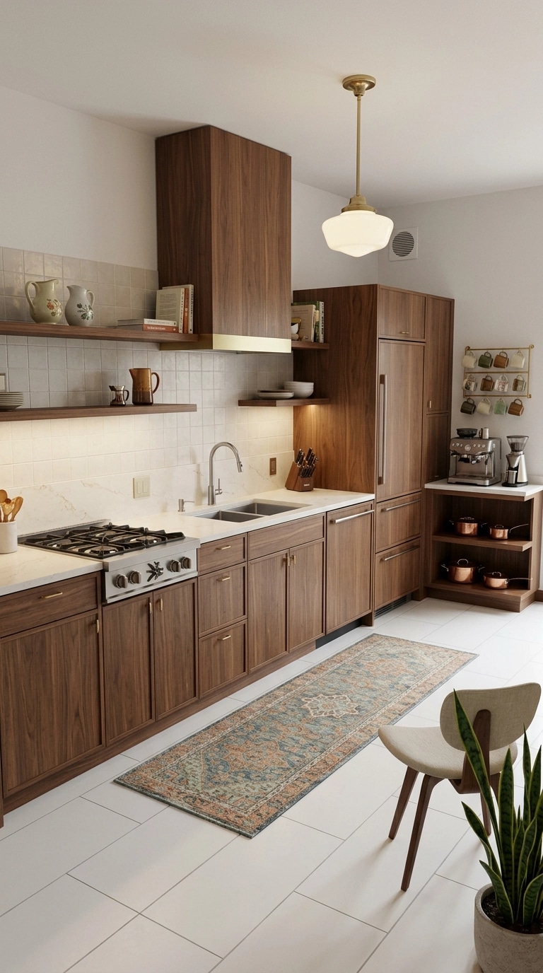 Interior design in Mid-Century Modern style — Kitchen by GenRoom AI