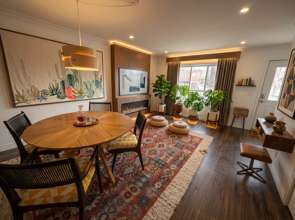 Design d'intérieur en style Mid-Century Modern — dining_room par GenRoom AI