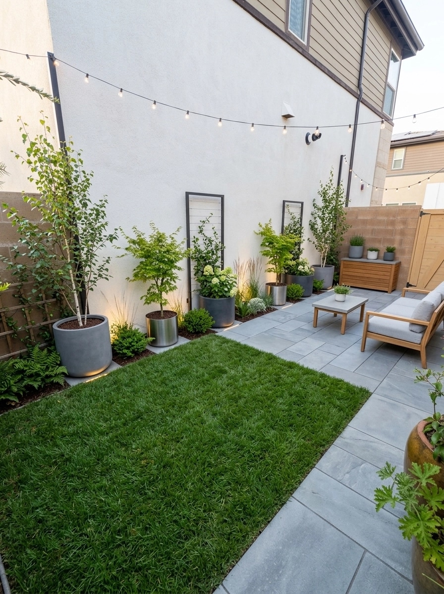 Landscape design in Scandinavian Garden style — Yard by GenRoom AI