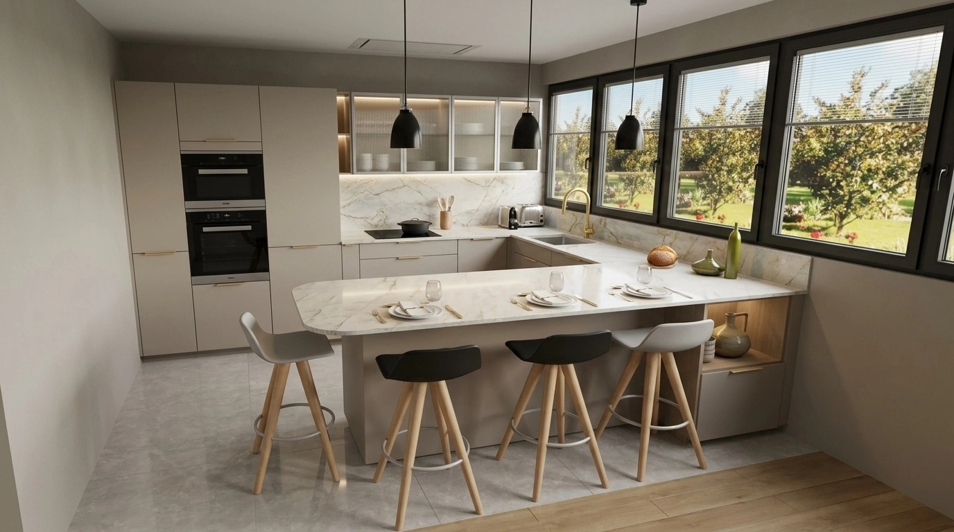 Contemporary Kitchen design — interior photo by GenRoom AI