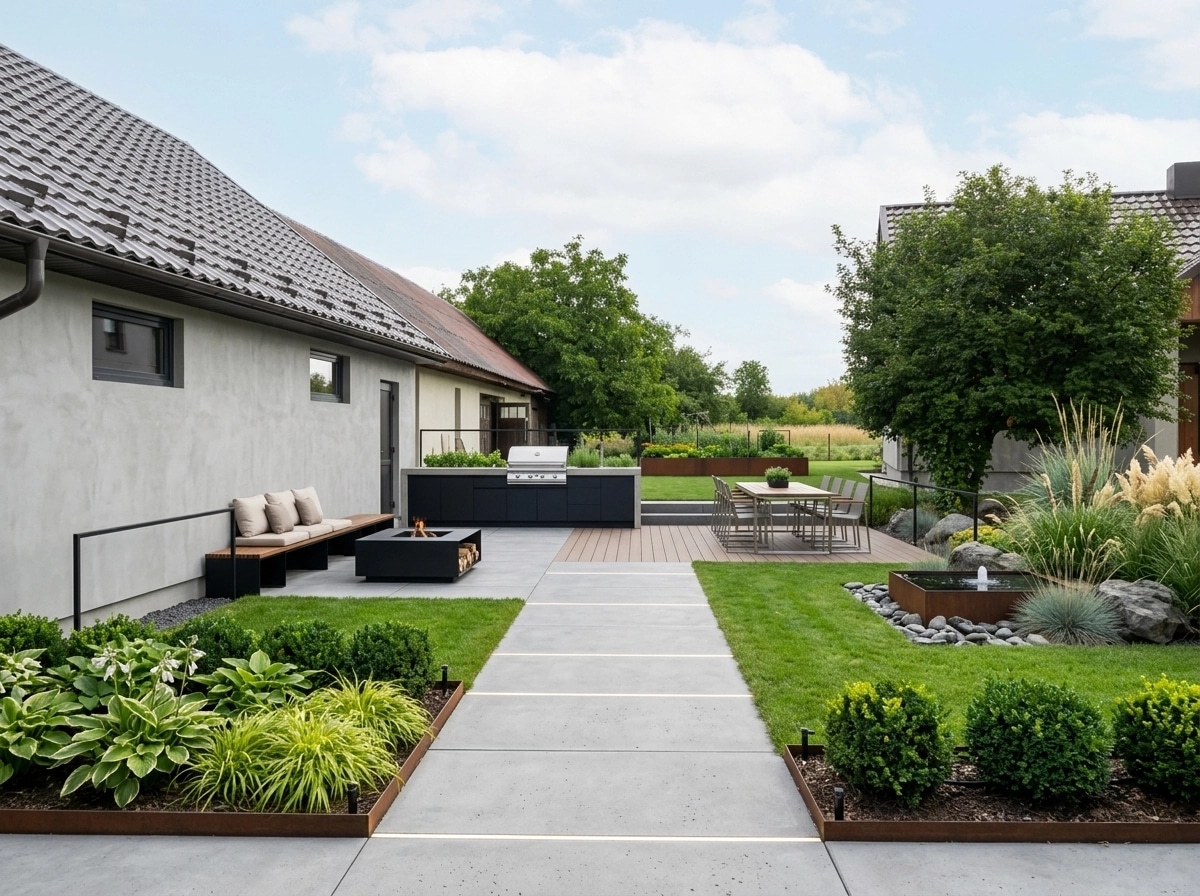 Contemporary Yard Yard design — yard photo by GenRoom AI