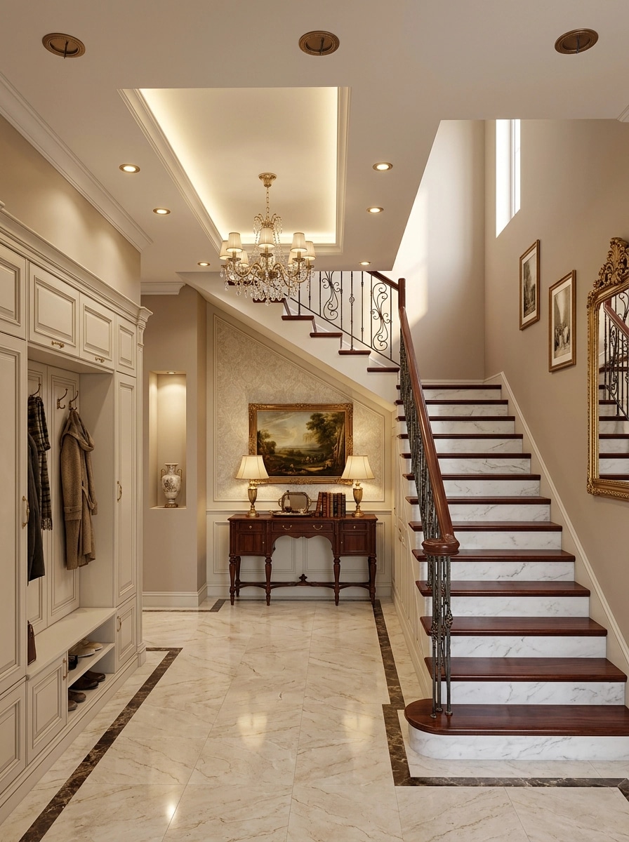 Design d'interni in stile Classic — Corridoio di GenRoom AI