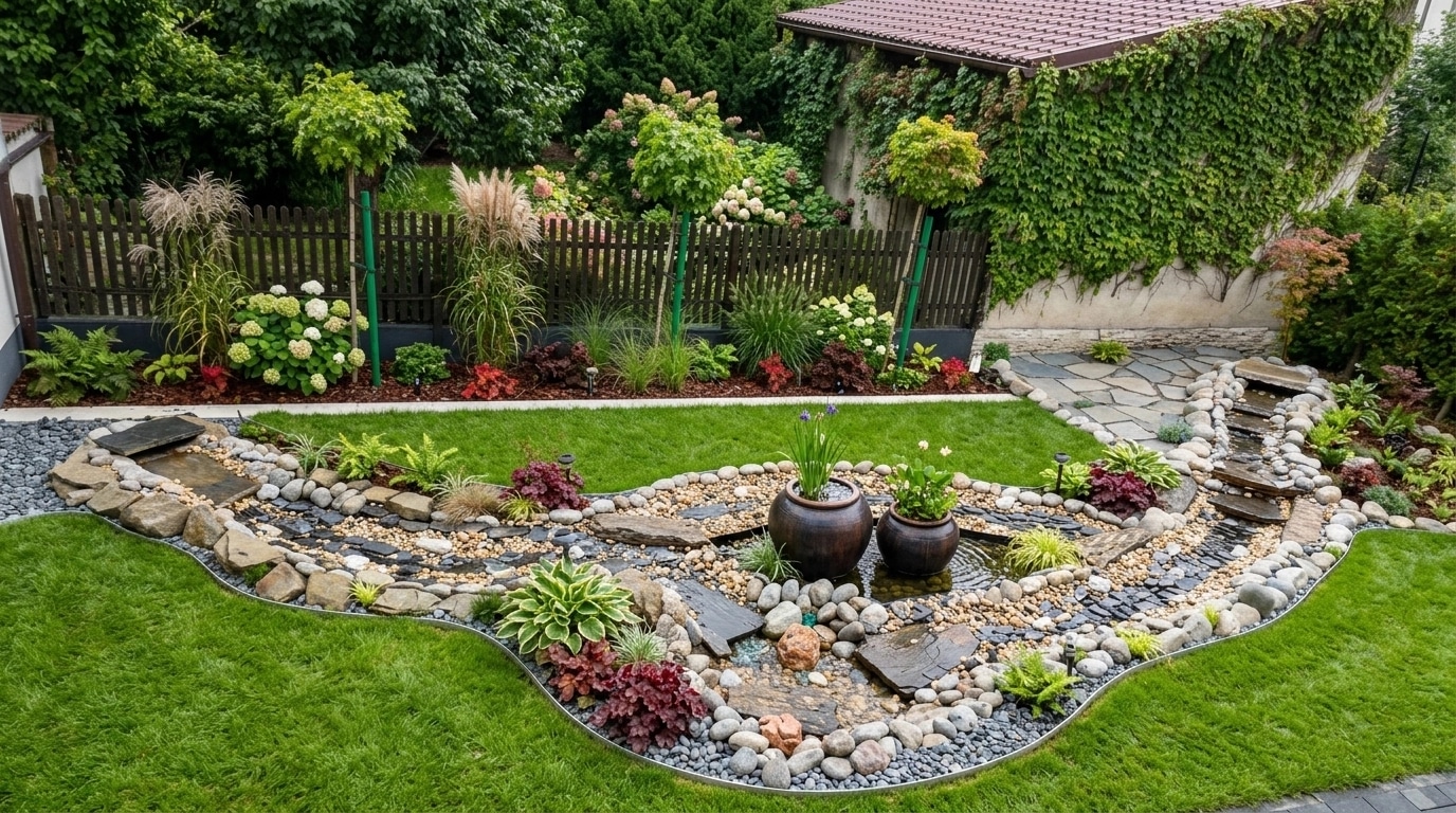 Yard design in no_style style — photo by GenRoom AI