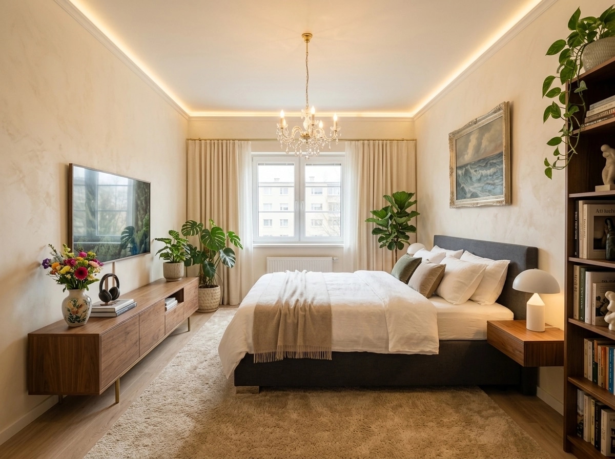 Contemporary Bedroom design — interior photo by GenRoom AI
