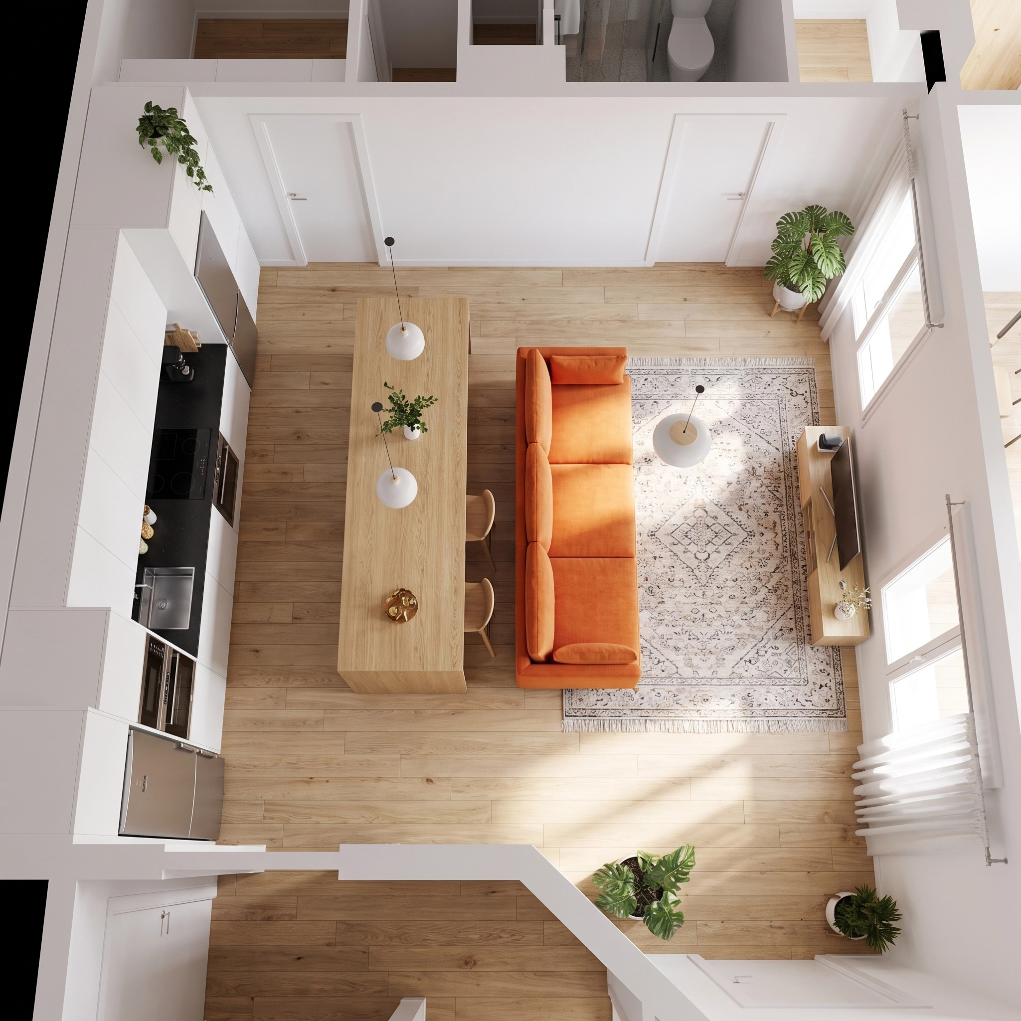 Scandinavian Living Room design — interior photo by GenRoom AI