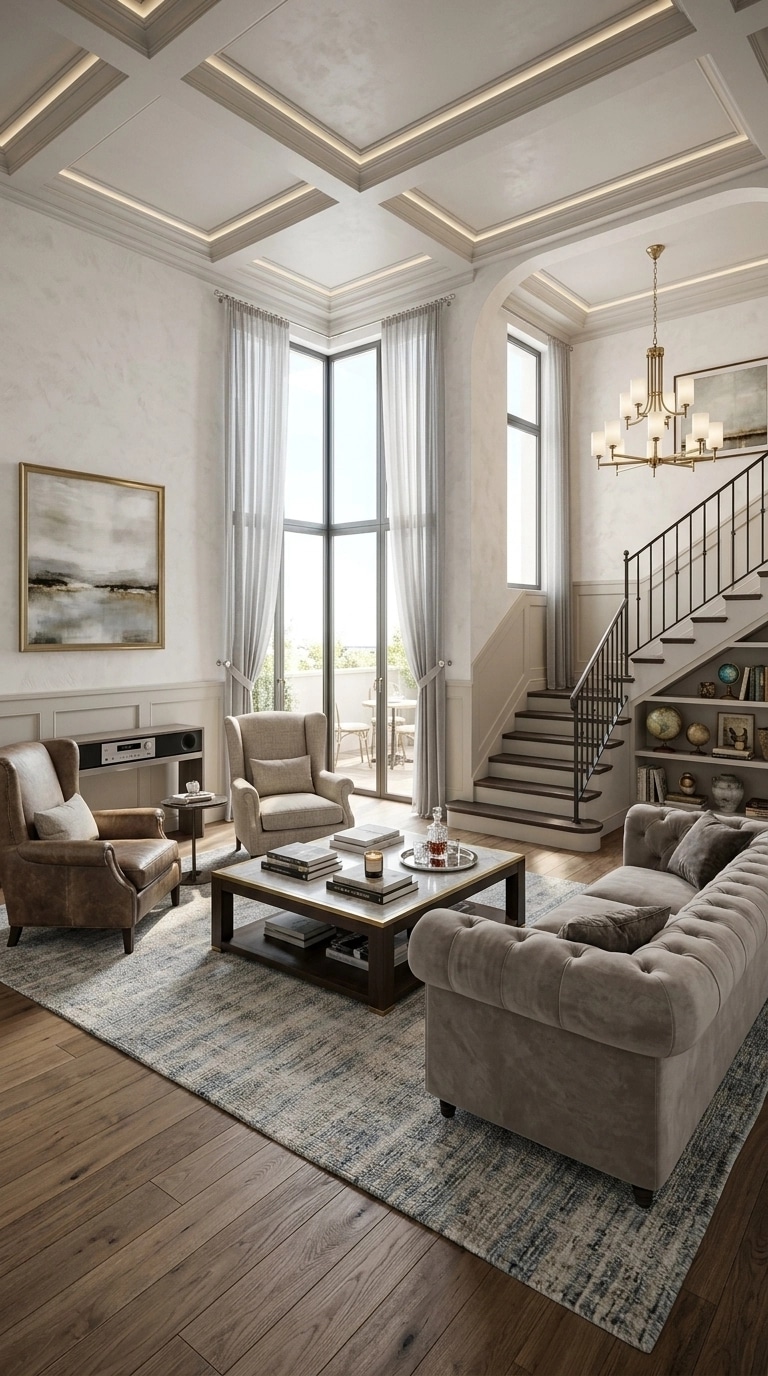 Interior design in Transitional style — Living Room by GenRoom AI