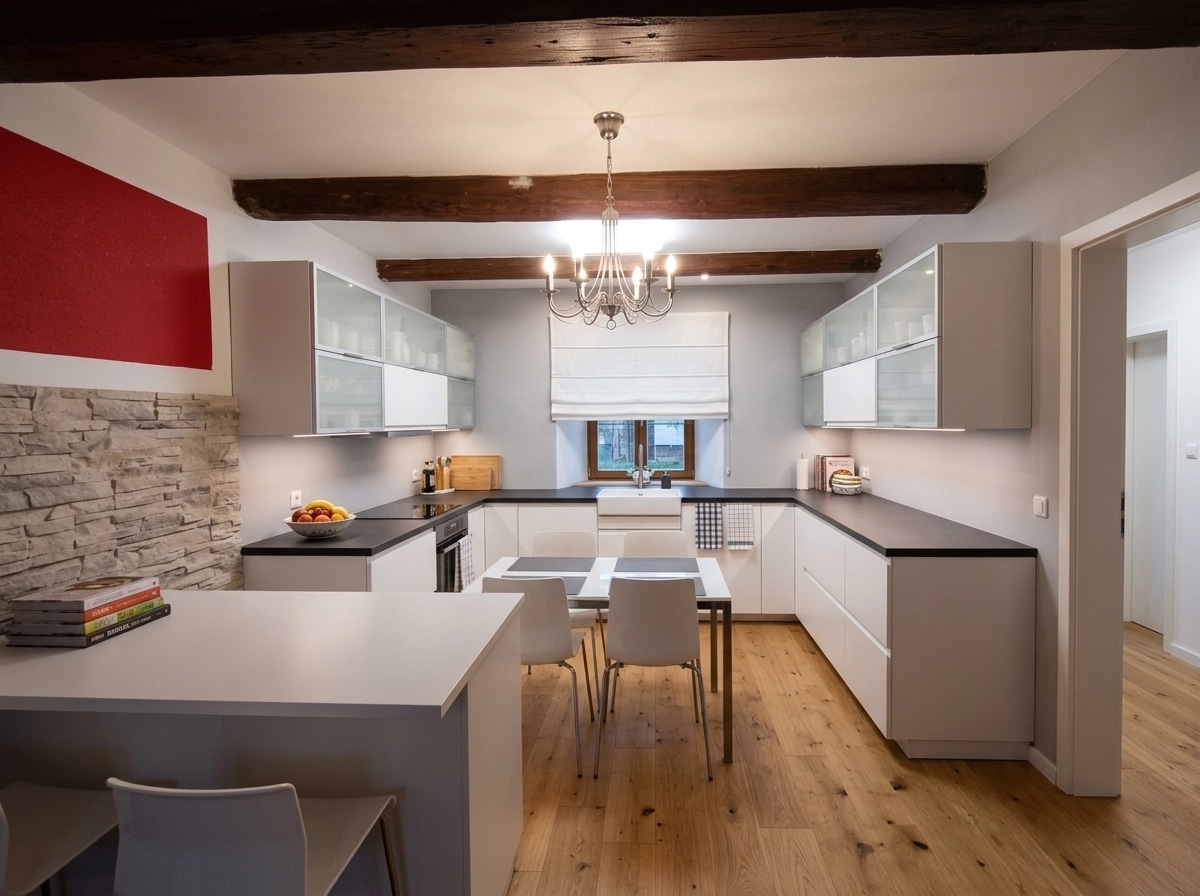 Kitchen interior in no_style style — photo by GenRoom AI