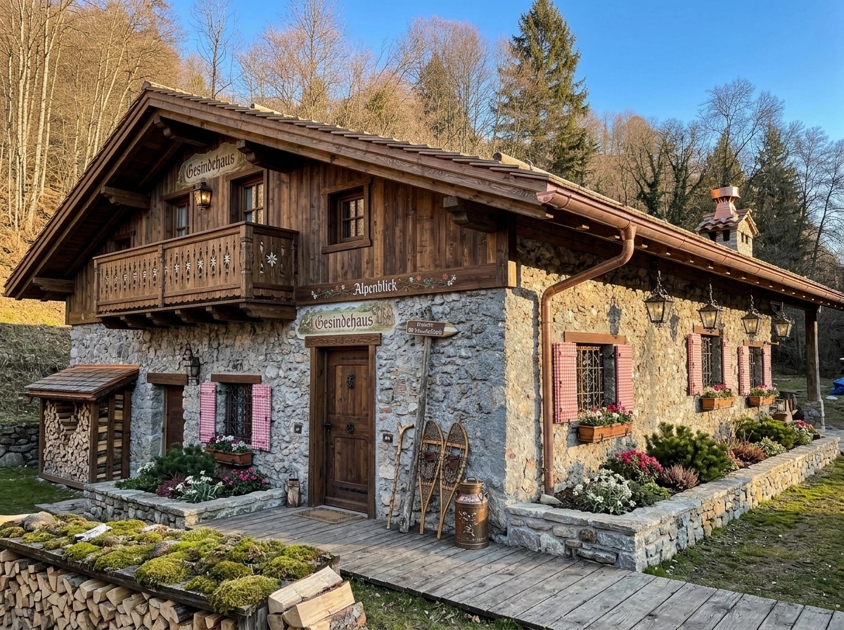 Facade design in Chalet Facade style — photo by GenRoom AI