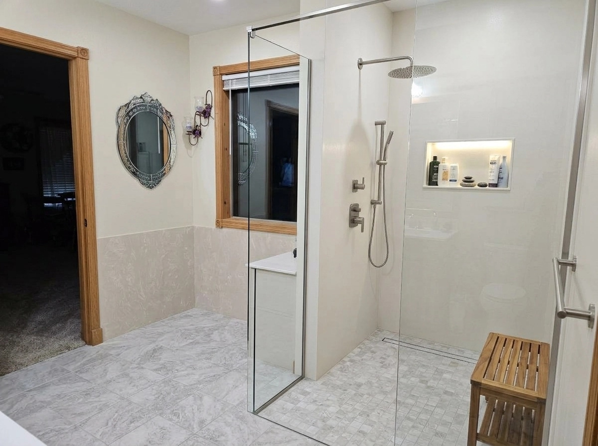 Bathroom interior in no_style style — photo by GenRoom AI
