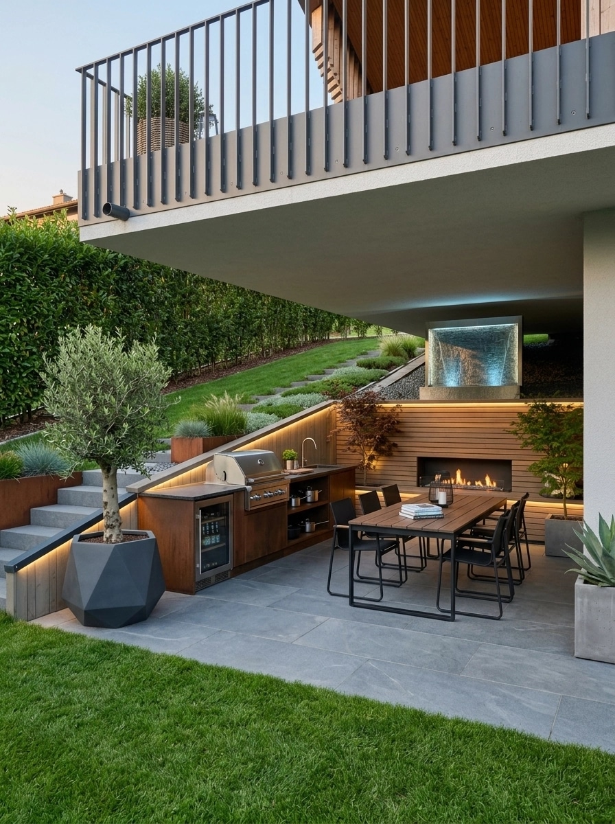 Contemporary Yard Yard design — yard photo by GenRoom AI