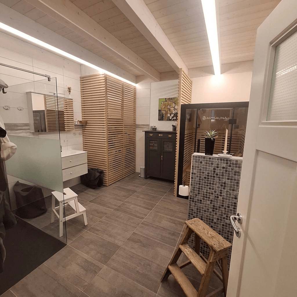 Bathroom interior in no_style style — photo by GenRoom AI