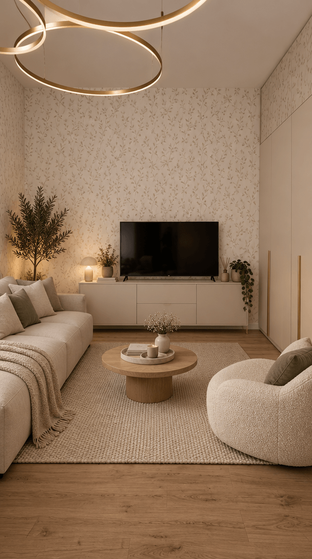 Minimalism Living Room design — interior photo by GenRoom AI