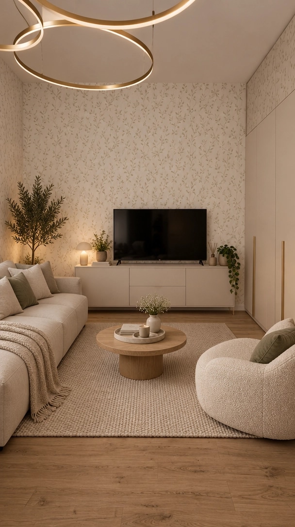 Interior design in Minimalism style — Living Room by GenRoom AI